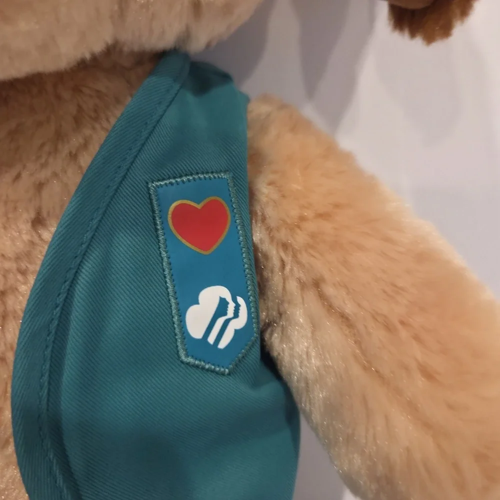 Build A Bear Dog Brown &‎ Tan Girl Scout Cloths USA Retired